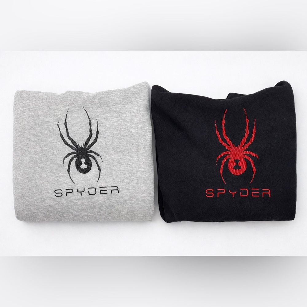 SPYDER KIDS HOODIES BUNDLE Athletic Sweatshirt | Black & Grey | Size 7/8